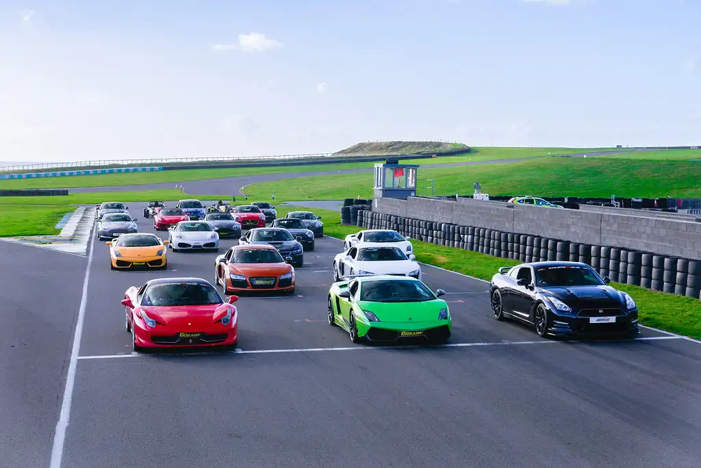 6th Gear Experience Fleet Group Shot at Anglesey Circuit